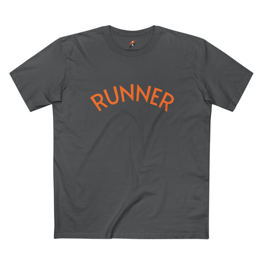 Runner T-Shirt — Minimal Athletic Tee with 'RUNNER' Arc Logo