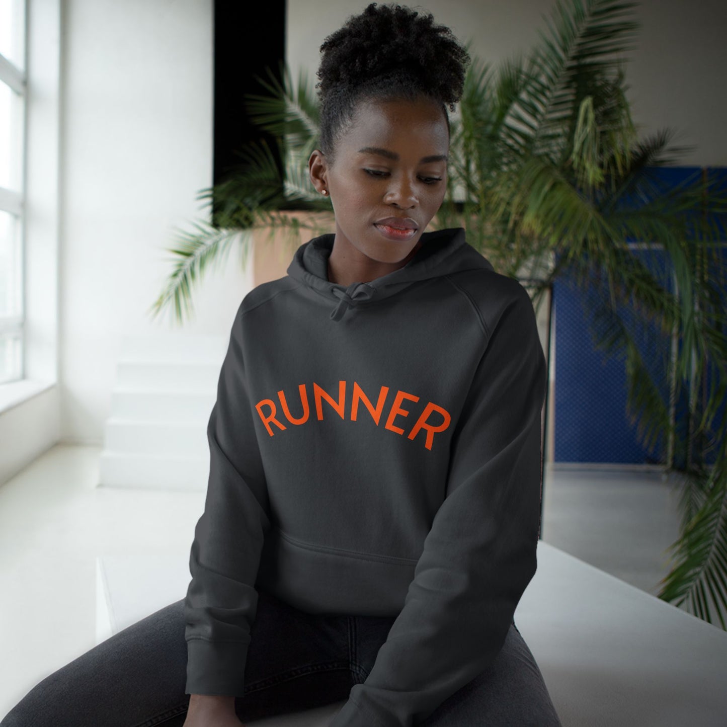 Runner Hoodie — Keep Moving Forward Minimal Athletic Pullover