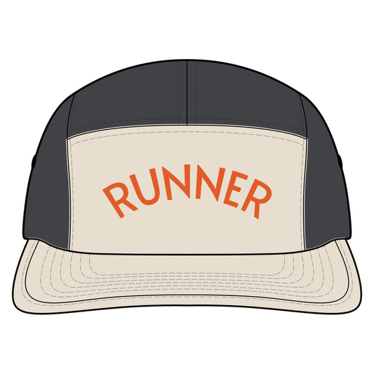 Runner Nylon Cap — Two-Tone Lightweight Running Hat
