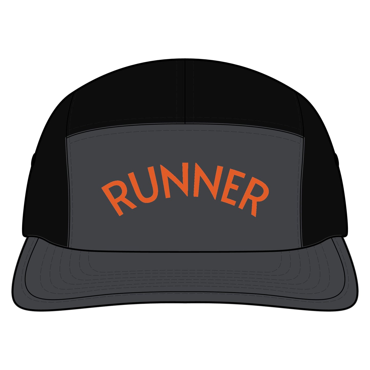 Runner Nylon Cap — Two-Tone Lightweight Running Hat